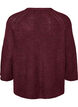 Ribbed jumper with 3/4 sleeves, Red, Packshot image number 1