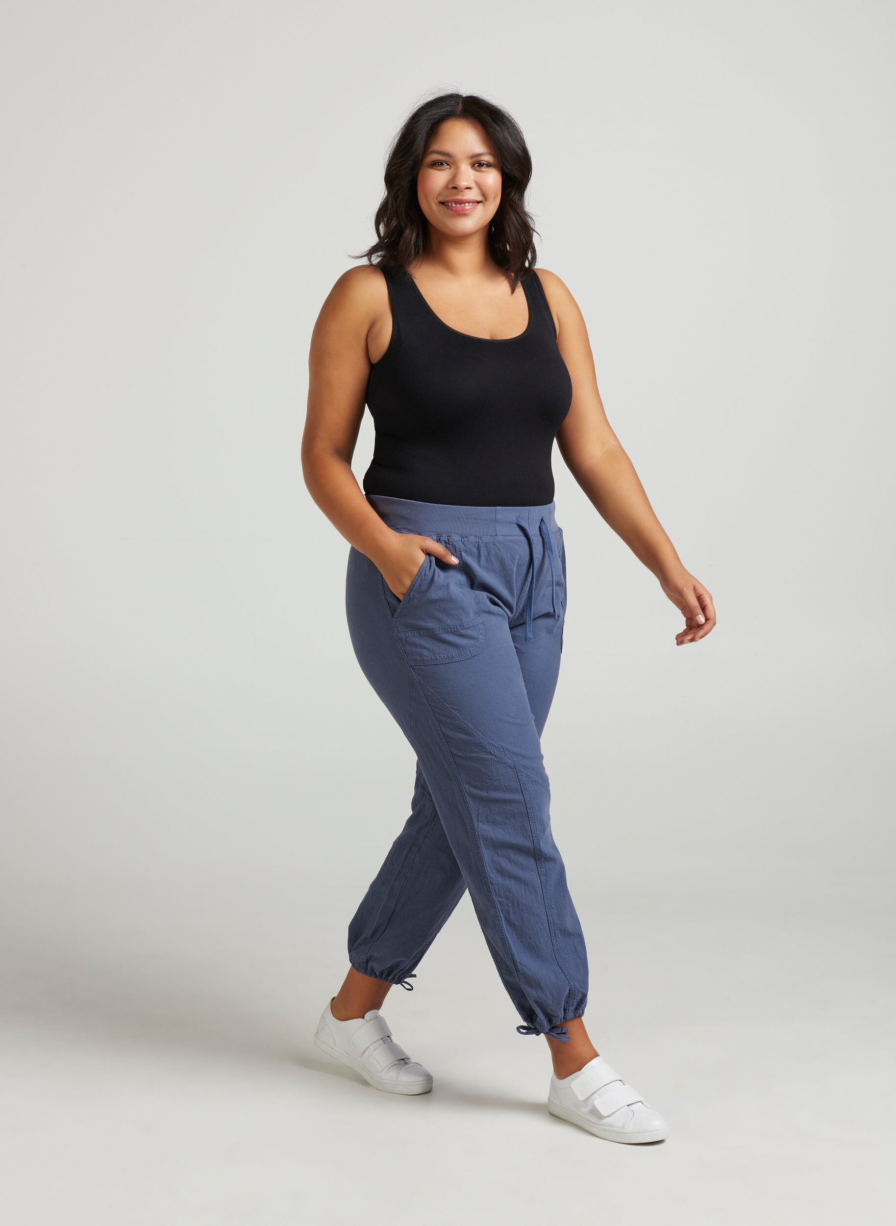 Zizzifashion Seamless basic tank top, Black, Model image number 1