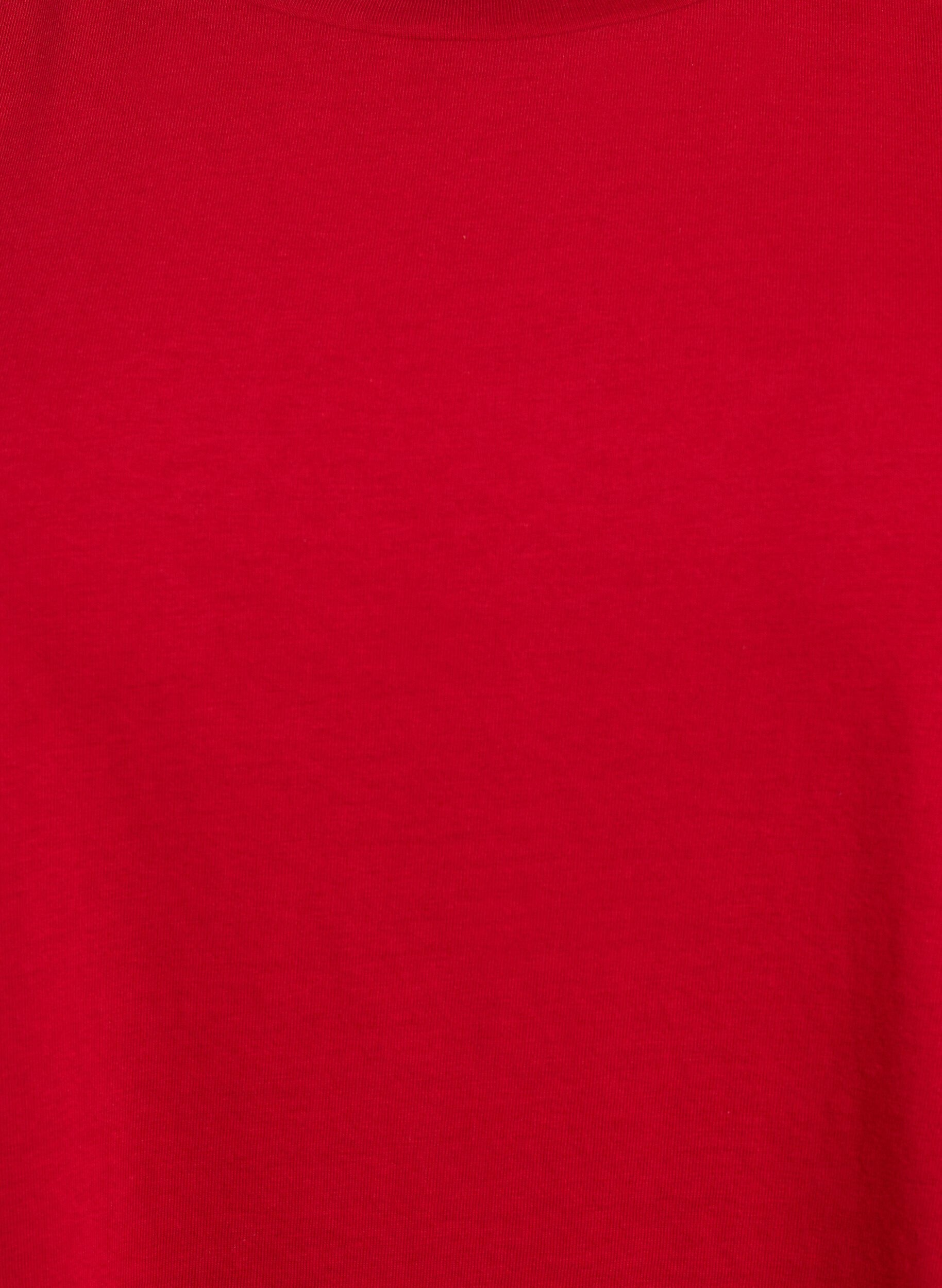 Zizzifashion Short sleeved cotton blend t-shirt, Red, Packshot image number 2