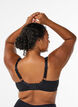 Minimizer bra with padded straps, Black, Model image number 2