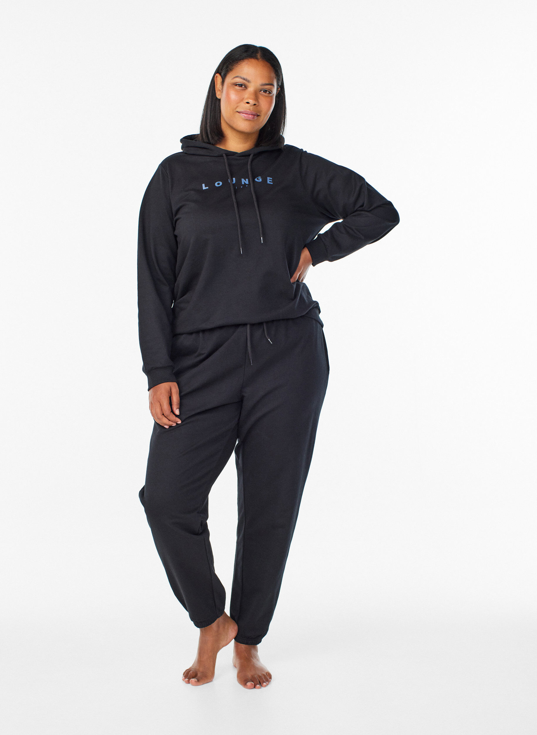 Zizzifashion Sweatpants with pockets, Black, Model image number 0
