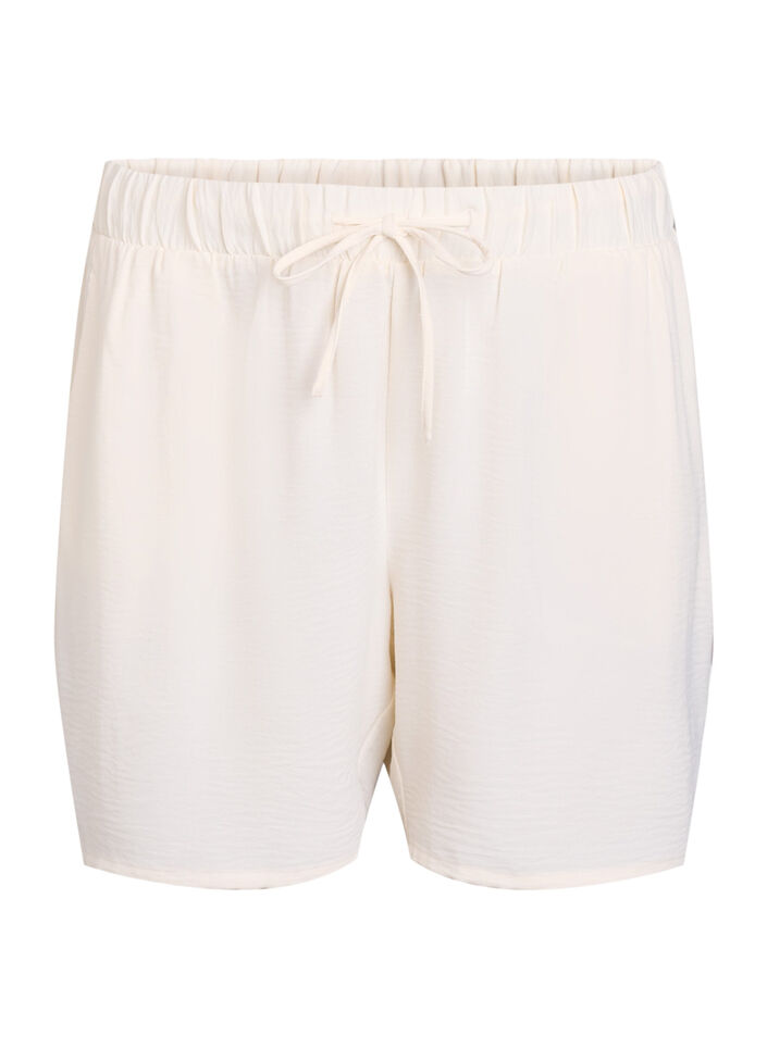 Shorts with pockets and elastic waistband, Vanilla, Packshot image number 0