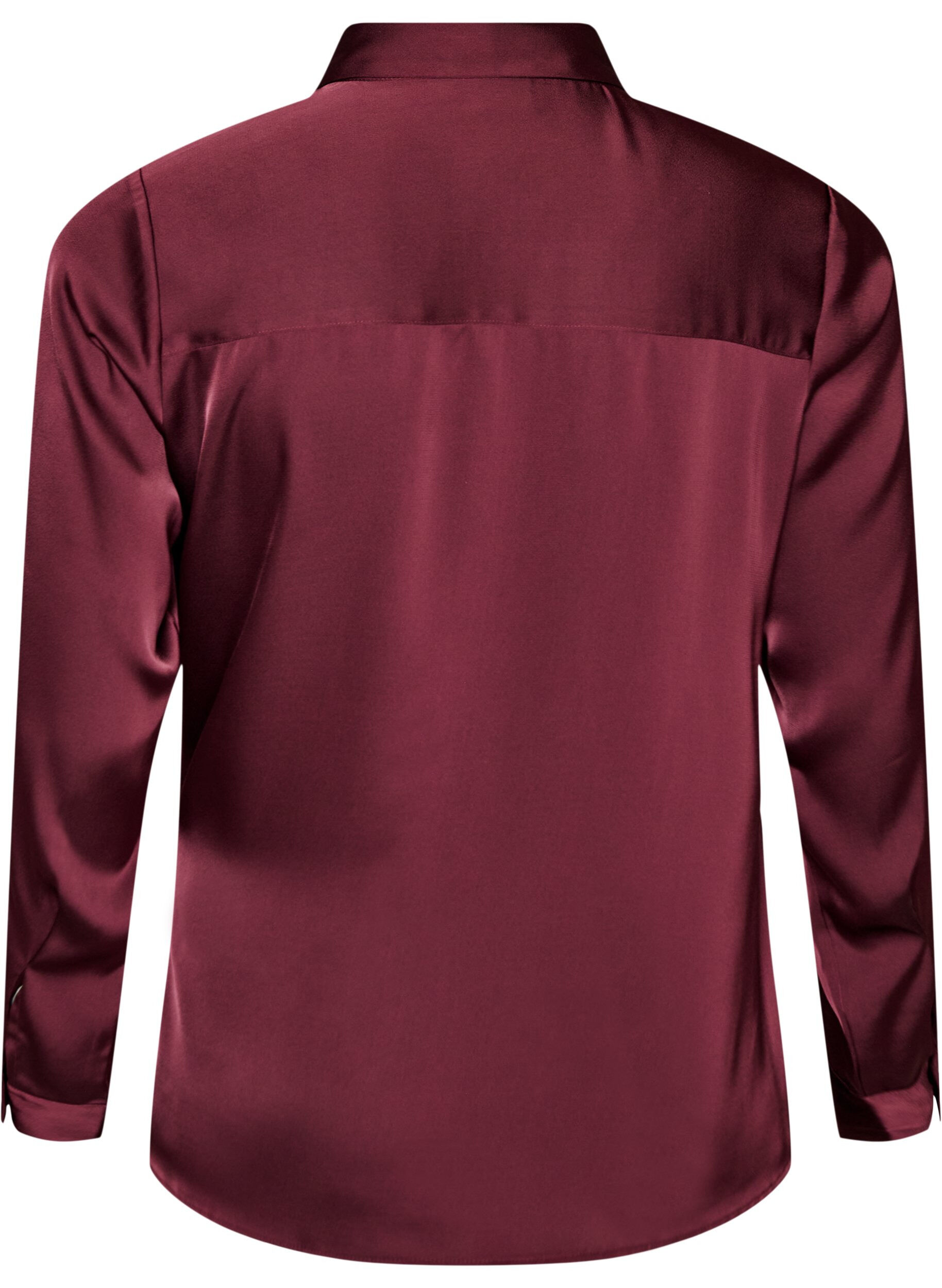 ZizzifashionShirt with a satin look and wrap effect, Red, Packshot image number 1