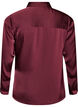 Shirt with a satin look and wrap effect, Red, Packshot image number 1
