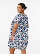 Short-sleeved cotton dress with print, Blue, Model image number 2