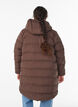 Puffer coat with hood and pockets, Brown, Model image number 2