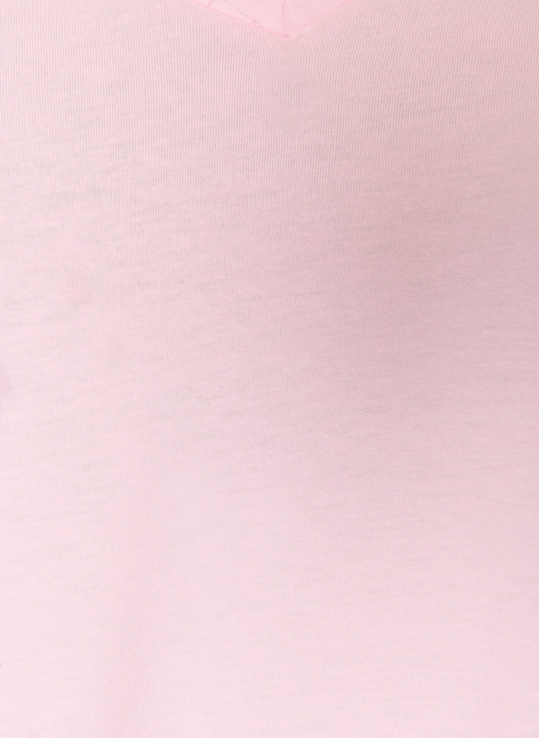 ZizzifashionShort sleeve t-shirt with v-neckline, Rose, Packshot image number 2