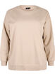 Sweatshirt with a round neck, Simply Taupe, Packshot image number 0