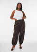 Cotton ribbed top with high neck, White, Model image number 1