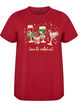 Christmas t-shirt in organic cotton, Red, Packshot image number 0
