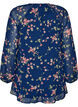 Floral print A-line tunic, Blue, Packshot image number 1