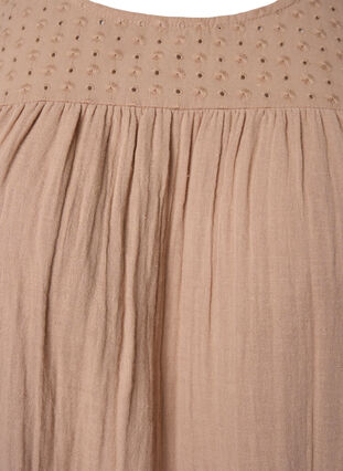 Sleeveless midi dress in cotton, Natural, Packshot image number 2