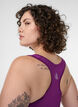Sports bra with racerback, Purple, Model image number 3