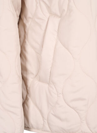Quilted jacket with buttons, Pumice Stone, Packshot image number 3