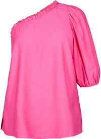 One-shoulder blouse in viscose