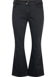High-waisted Ellen bootcut jeans, Grey Denim, Packshot