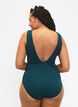 Swimsuit with crepe texture and wrap effect, Dark Sea, Model image number 1