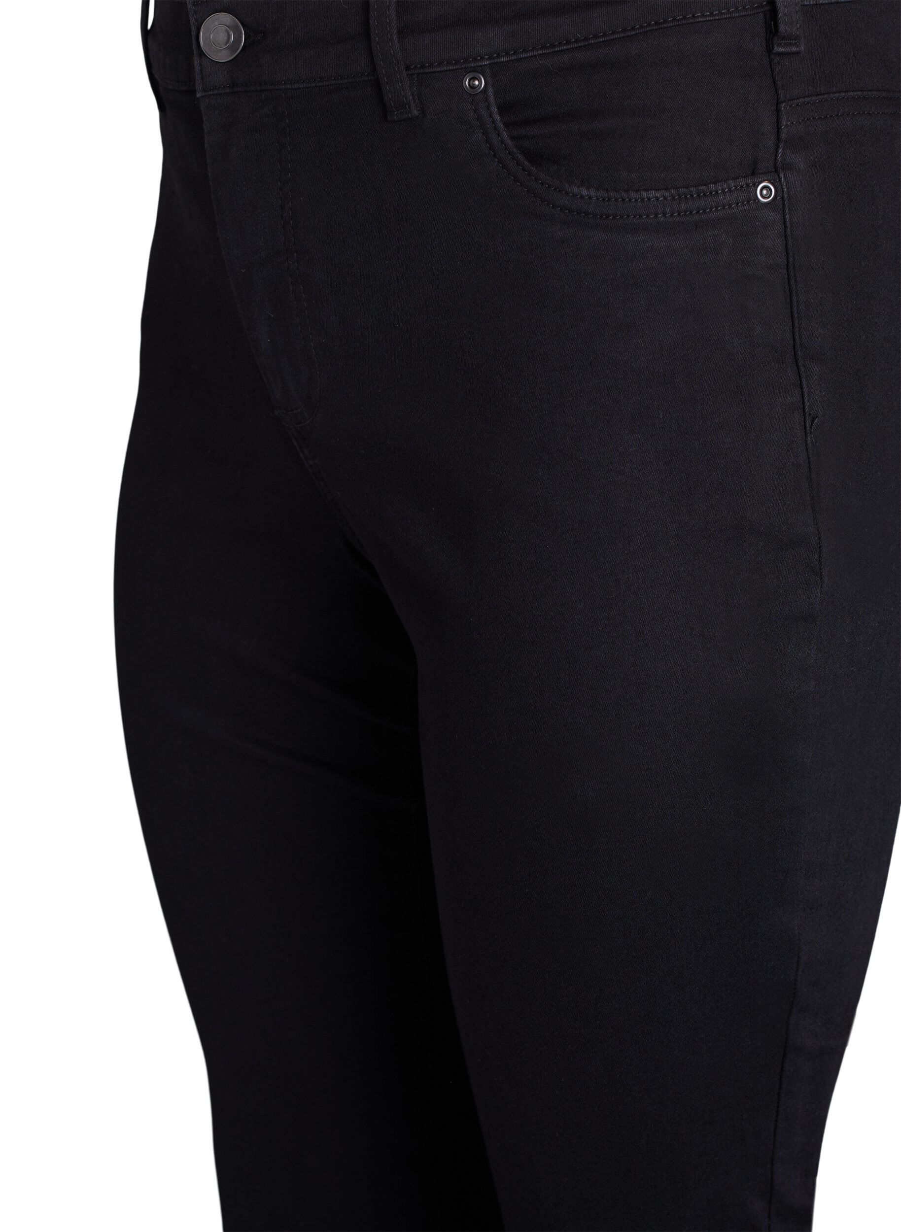 Zizzifashion Slim fit jeans with a regular waist, Black, Packshot image number 2
