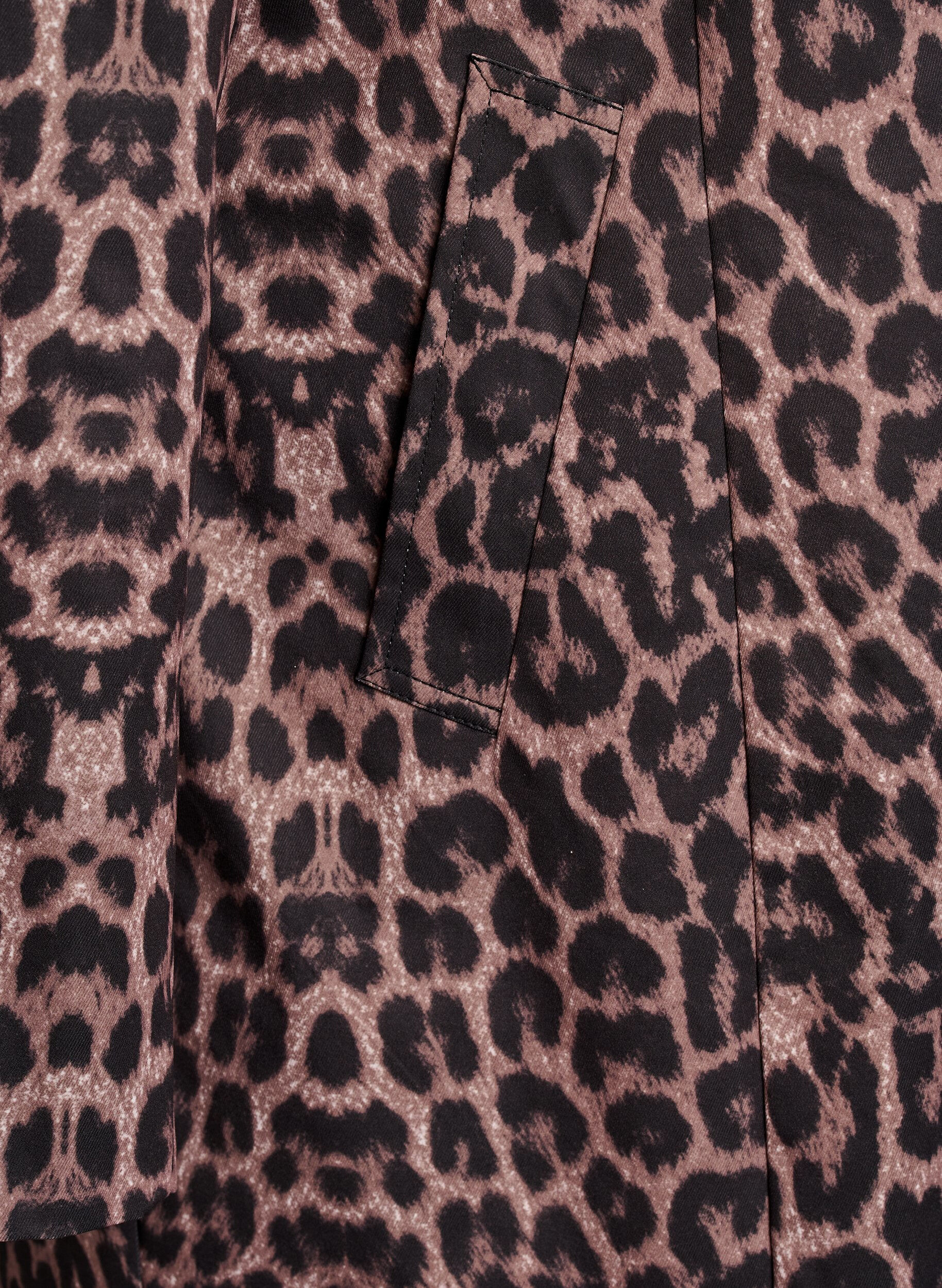 Zizzifashion Leopard print coat, Brown, Packshot image number 3