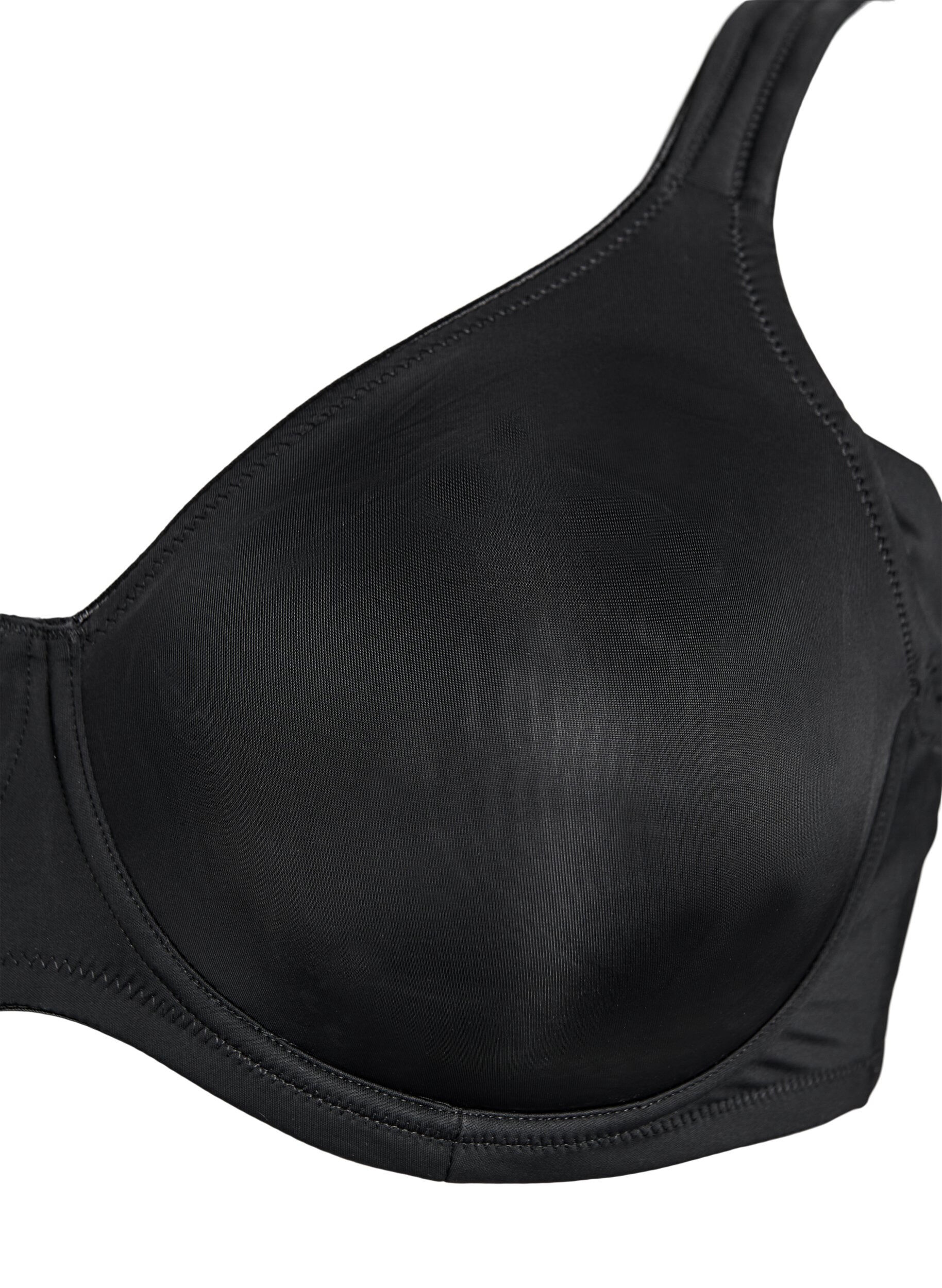 ZizzifashionComfort bra with underwire and moulded cups, Black, Packshot image number 2