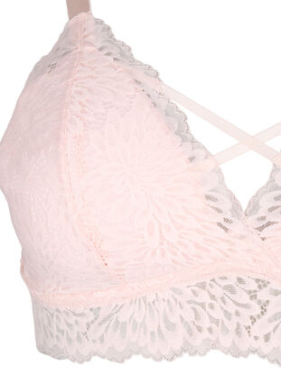 Bralette with string detail and soft padding, Peach Blush, Packshot image number 2