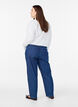 Pinstriped Kiana jeans with straight fit, Blue, Model image number 1