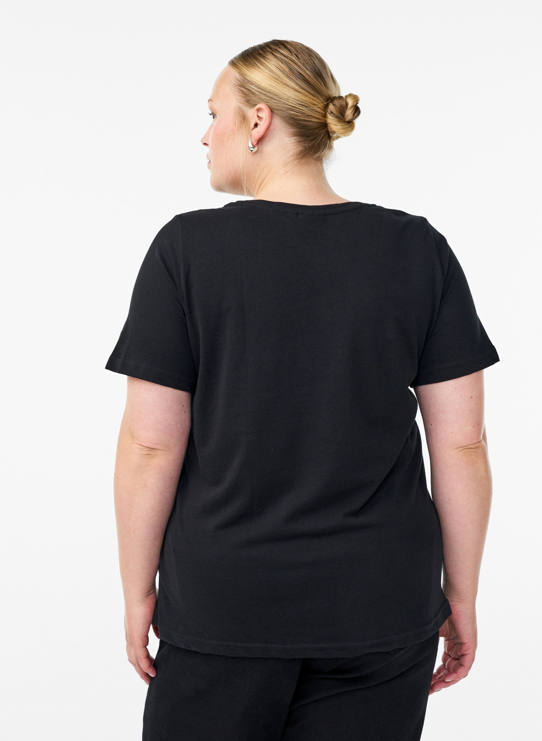 Zizzifashion FLASH - T-shirt with motif, Black, Model image number 2