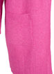 Ribbed Knit Cardigan with Pockets, Pink, Packshot image number 3