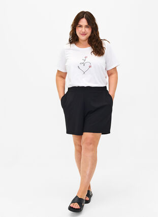 FLASH - T-shirt with motif, Bright White Heart, Model image number 2