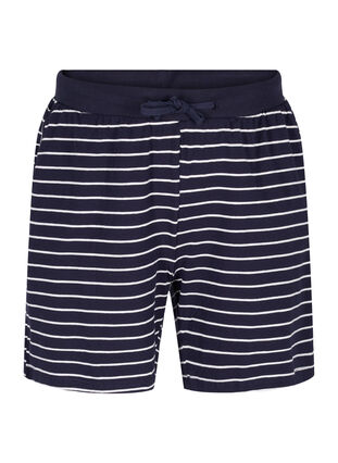 Cotton shorts with pockets, Blue Stripe, Packshot image number 0