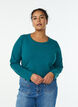 Basic jersey top with long sleeves, Green, Model image number 0