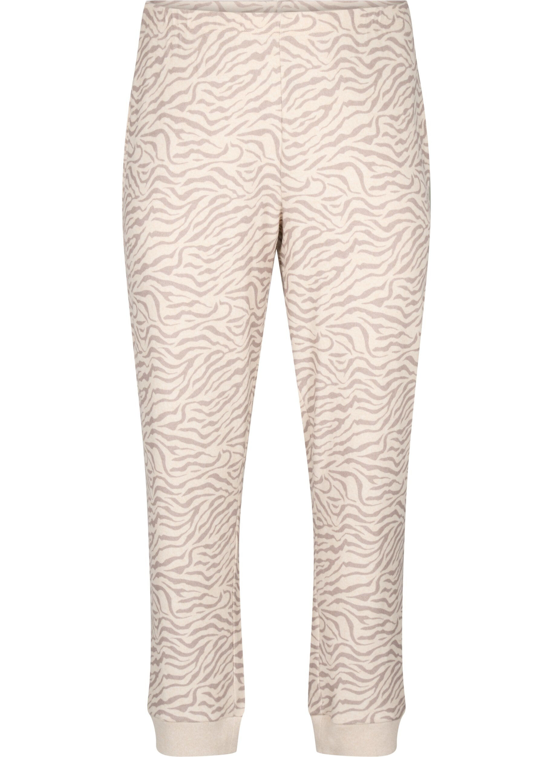 Zizzifashion Printed velour pants, Pink Tint AOP, Packshot image number 0