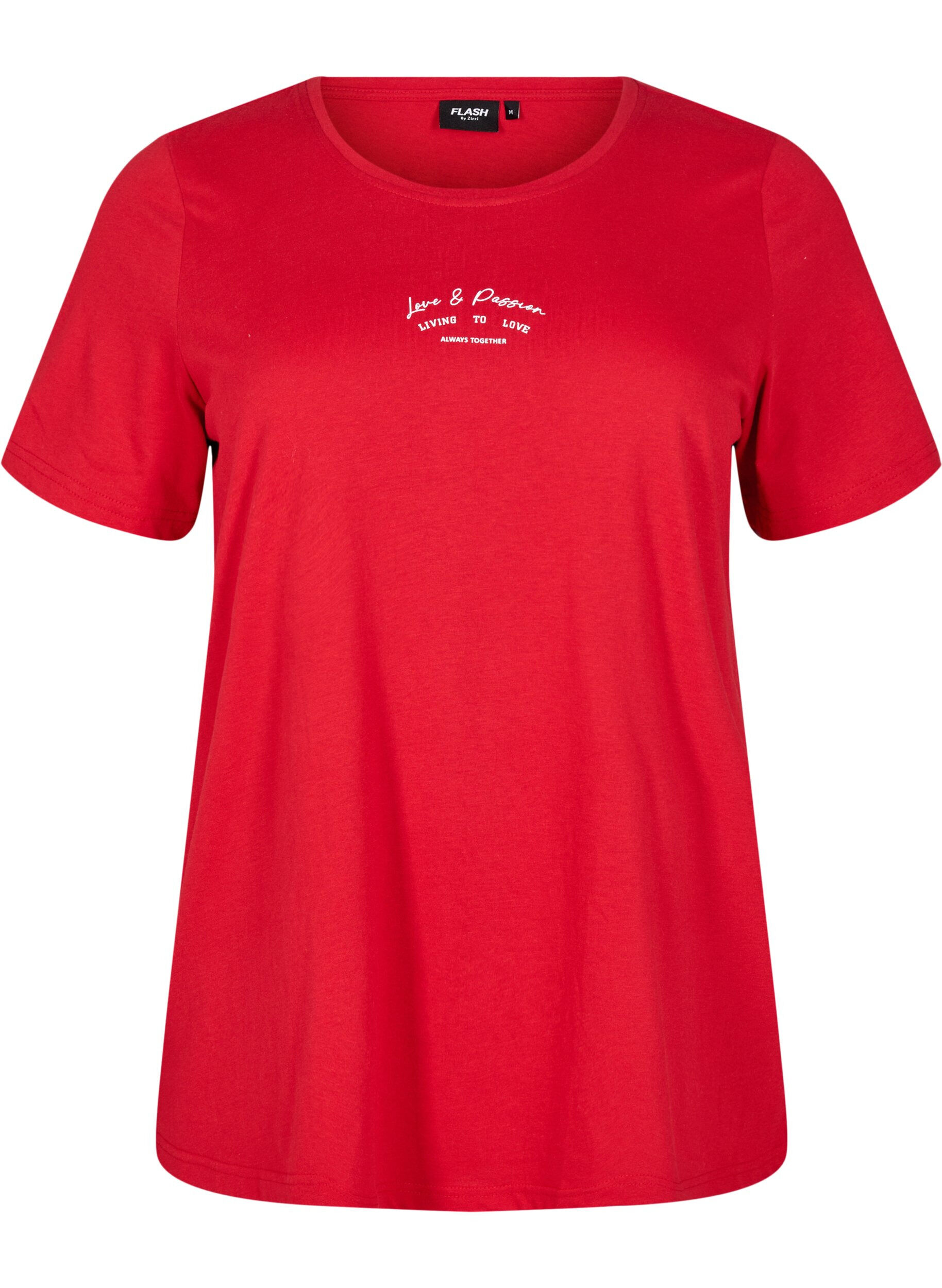 Zizzifashion FLASH - T-shirt with motif, Red, Packshot image number 0