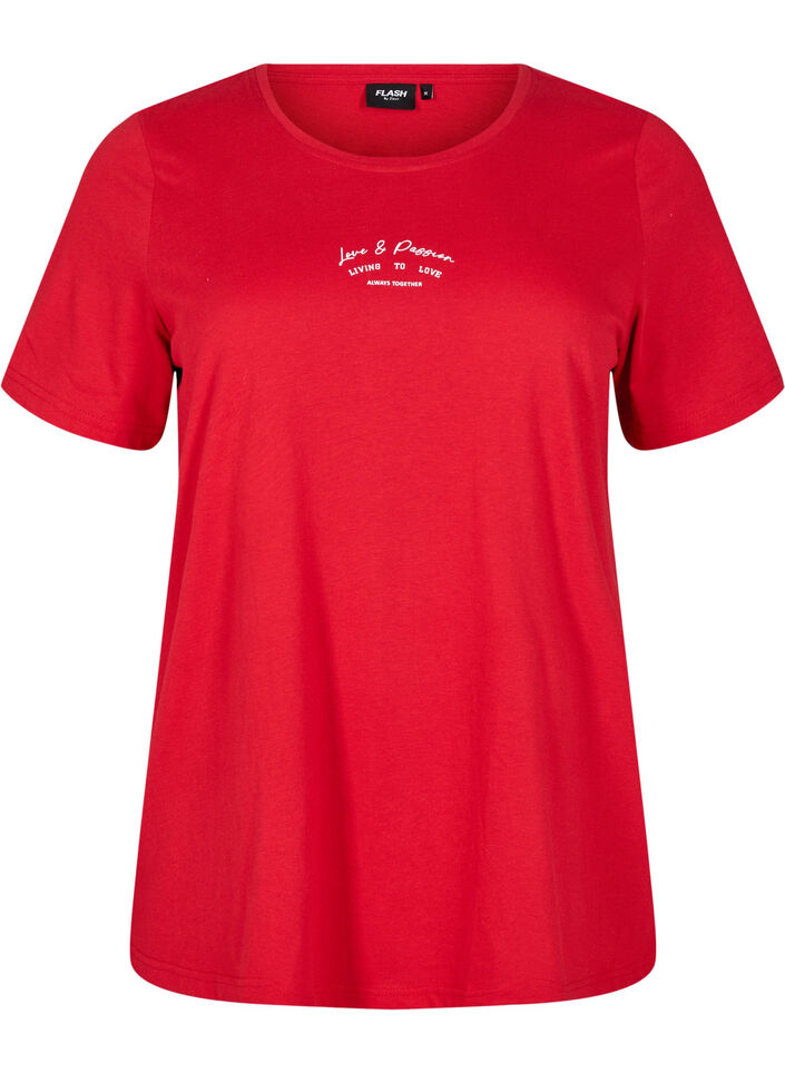 FLASH - T-shirt with motif, Red, Packshot image number 0