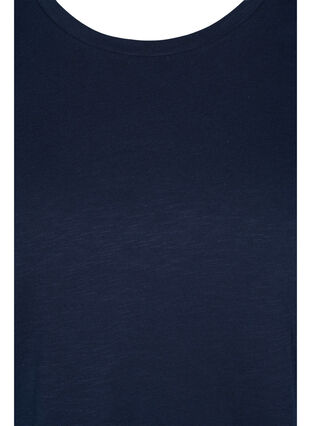 Basics cotton t-shirt 2-pack, Navy/Navy Stripe, Packshot image number 3
