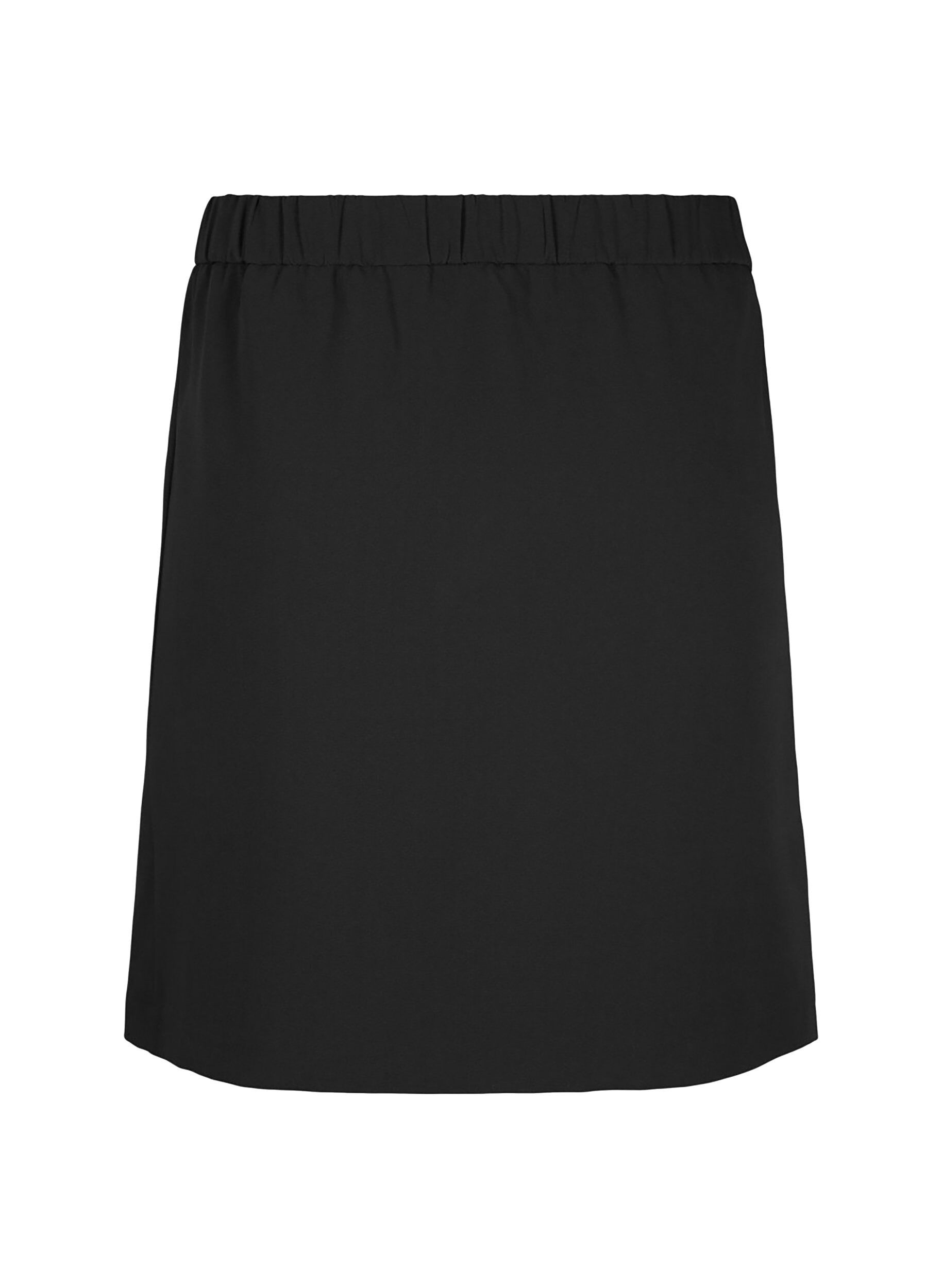 Zizzifashion Short skirt with elasticated waist at the back, Black, Packshot image number 1