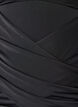 Swimsuit with a draped cross detail, Black, Packshot image number 2