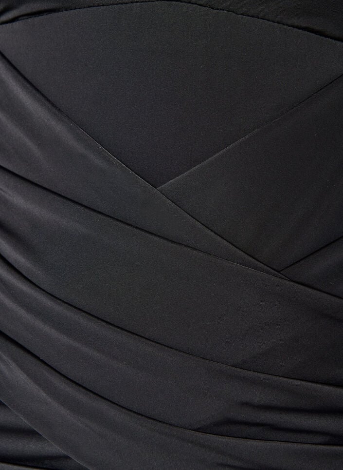 Swimsuit with a draped cross detail, Black, Packshot image number 2
