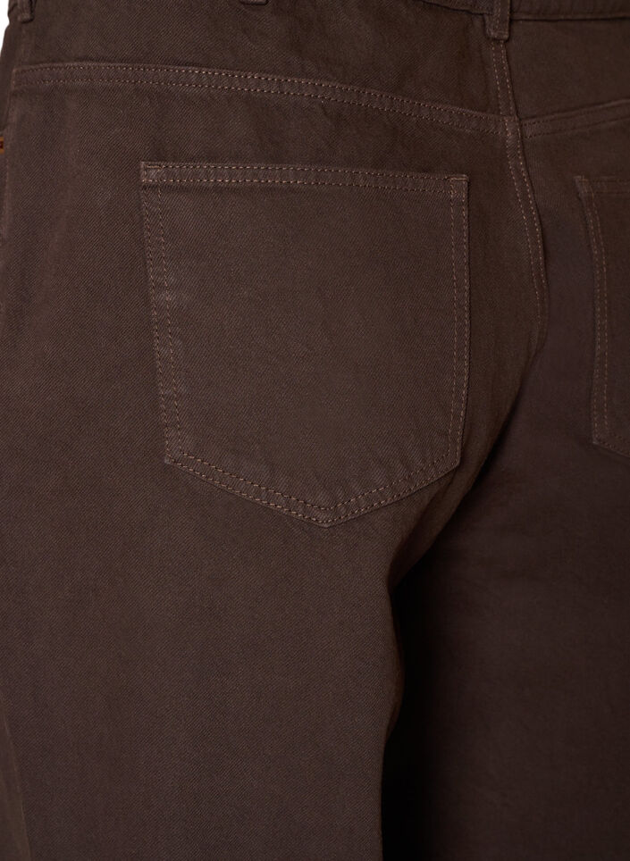 Coloured Kiana straight fit jeans, Brown, Packshot