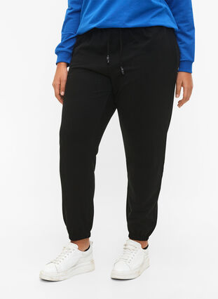 Sweatpants with pockets, Black, Model image number 2