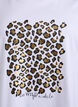T-shirt with leopard print, Bright White w. Leo, Packshot image number 2