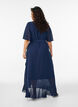 Chiffon maxi dress with a V-neck and ruffle hem, Blue, Model image number 1