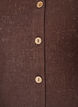 Textured cotton blouse with button fastening, Brown, Packshot image number 2