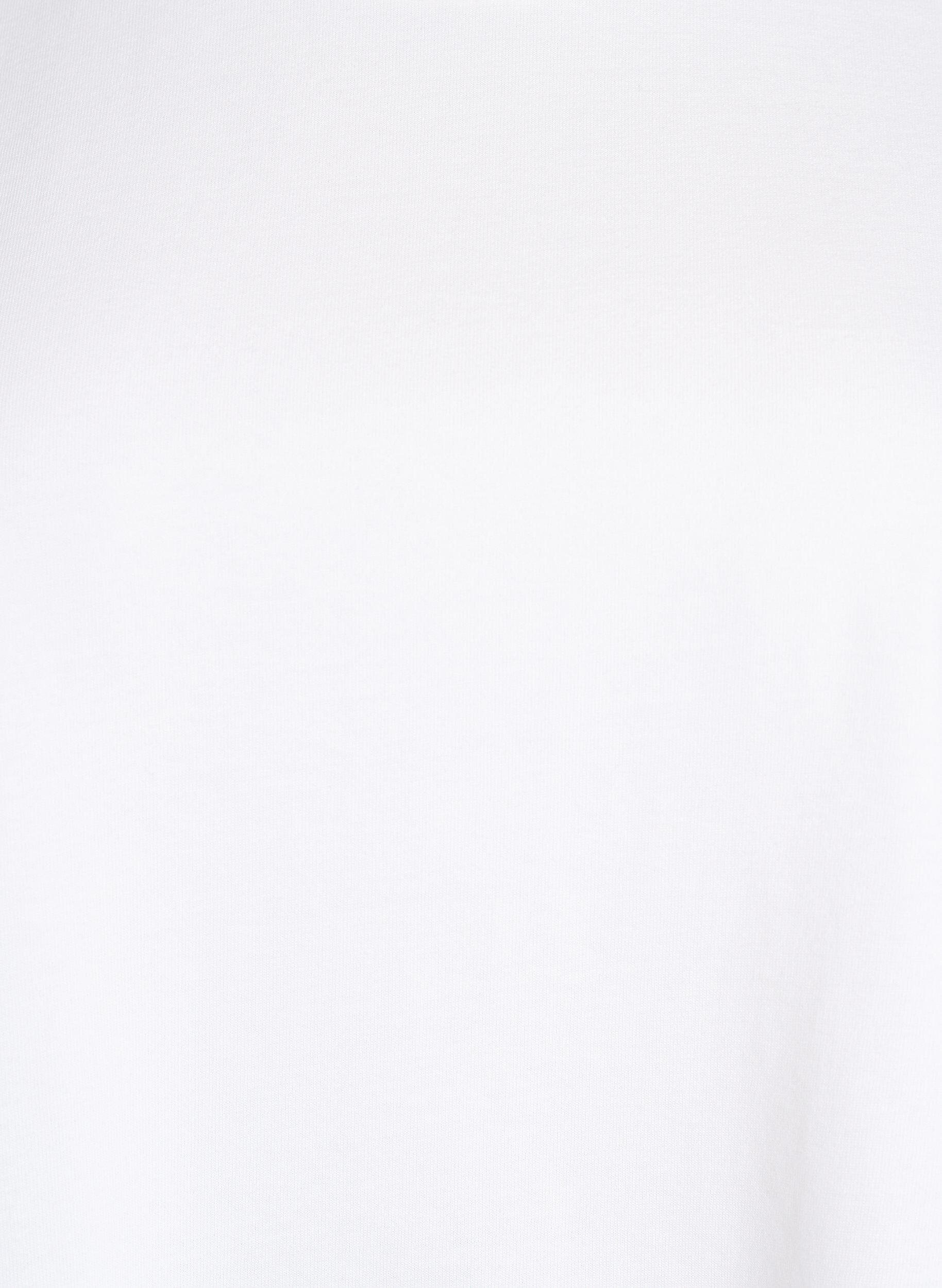 Zizzifashion Boxy cotton t-shirt, White, Packshot image number 2