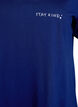Organic cotton nightdress with V-neck, Blue, Packshot image number 2