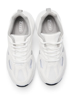 Wide fit trainers, White, Packshot image number 1