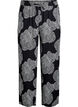 Loose viscose pants with print, Black, Packshot image number 0