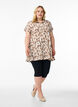 Leopard print tunic with short sleeves, White, Model image number 1
