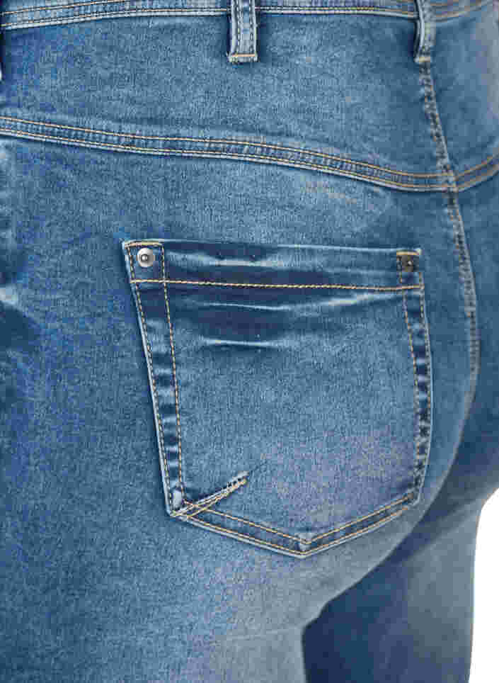 Cropped Amy jeans with a zip, Blue denim, Packshot image number 3