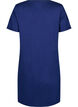 Short-sleeved nightgown in organic cotton, Blue, Packshot image number 1